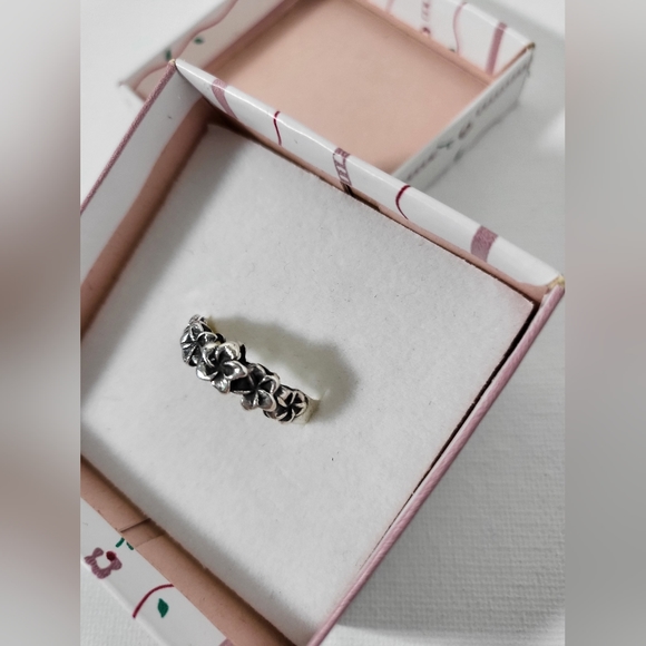 Plumeria .925 Sterling Silver Ring - Picture 4 of 14
